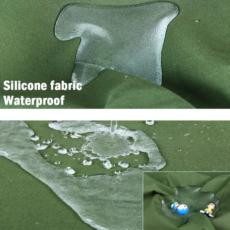 Thick 0.85mm Heavy Duty Organic Silicone Canvas Tarpaulin Outdoor Cargo Pile Waterproof Cover Boat Truck Canopy Rainproof Cloth