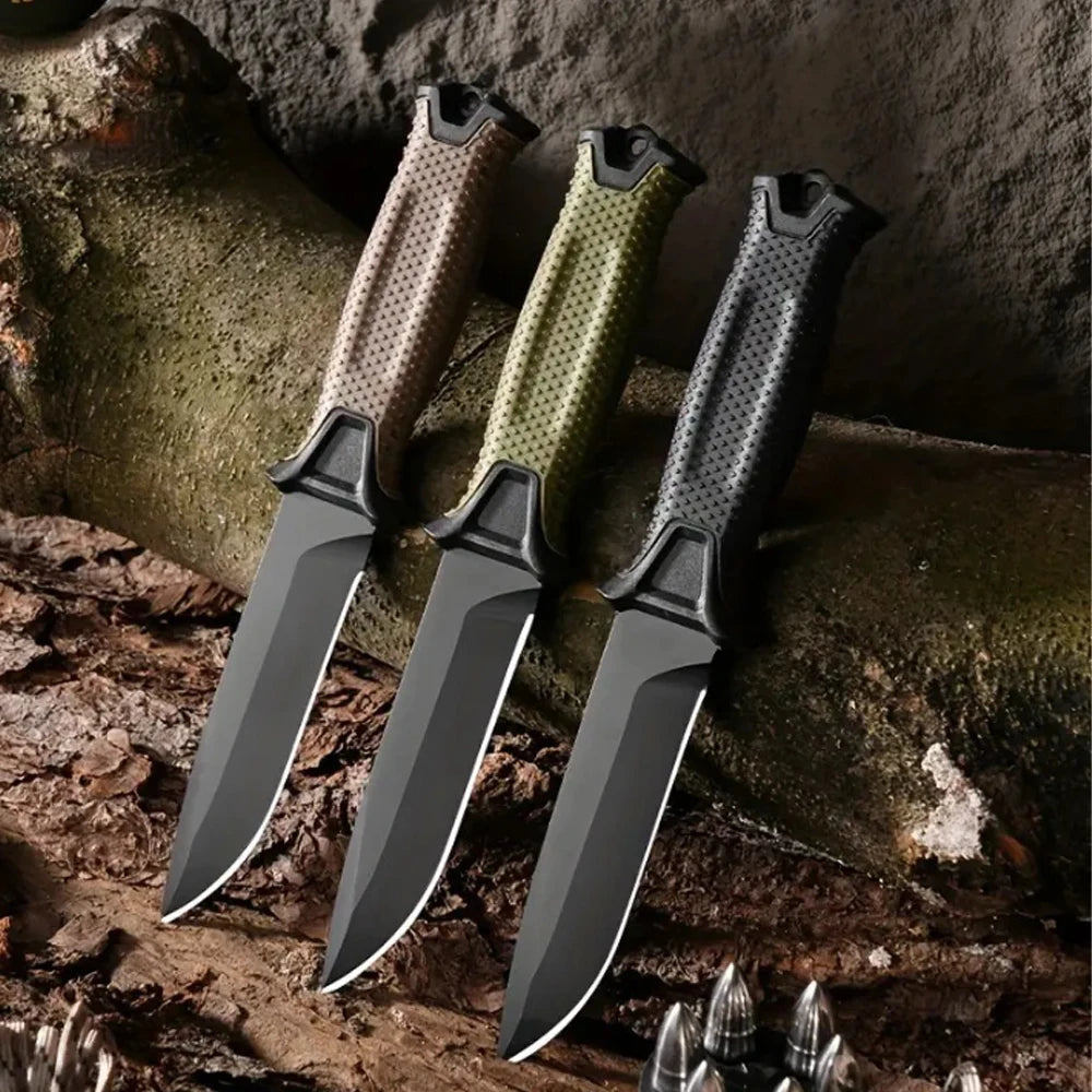 Fashion Stainless Steel Outdoor Survival Knife Portable Camping Pocket Knife Military Tactical Knives for Self Defense Hiking