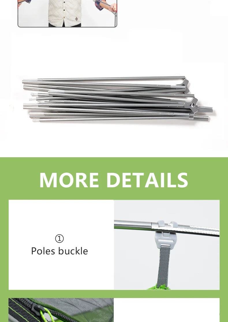 BISINNA 2 Person Ultralight Camping Tent 20D 380T Nylon Double Layer Waterproof Backpacking Tent for Hiking Travel with free mat