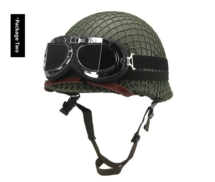 Tactical Battle Helmet Double Layer Anti-Lo Steel Helmet Field Brother Cany Heaear Film And TV Props Military Fan Gear