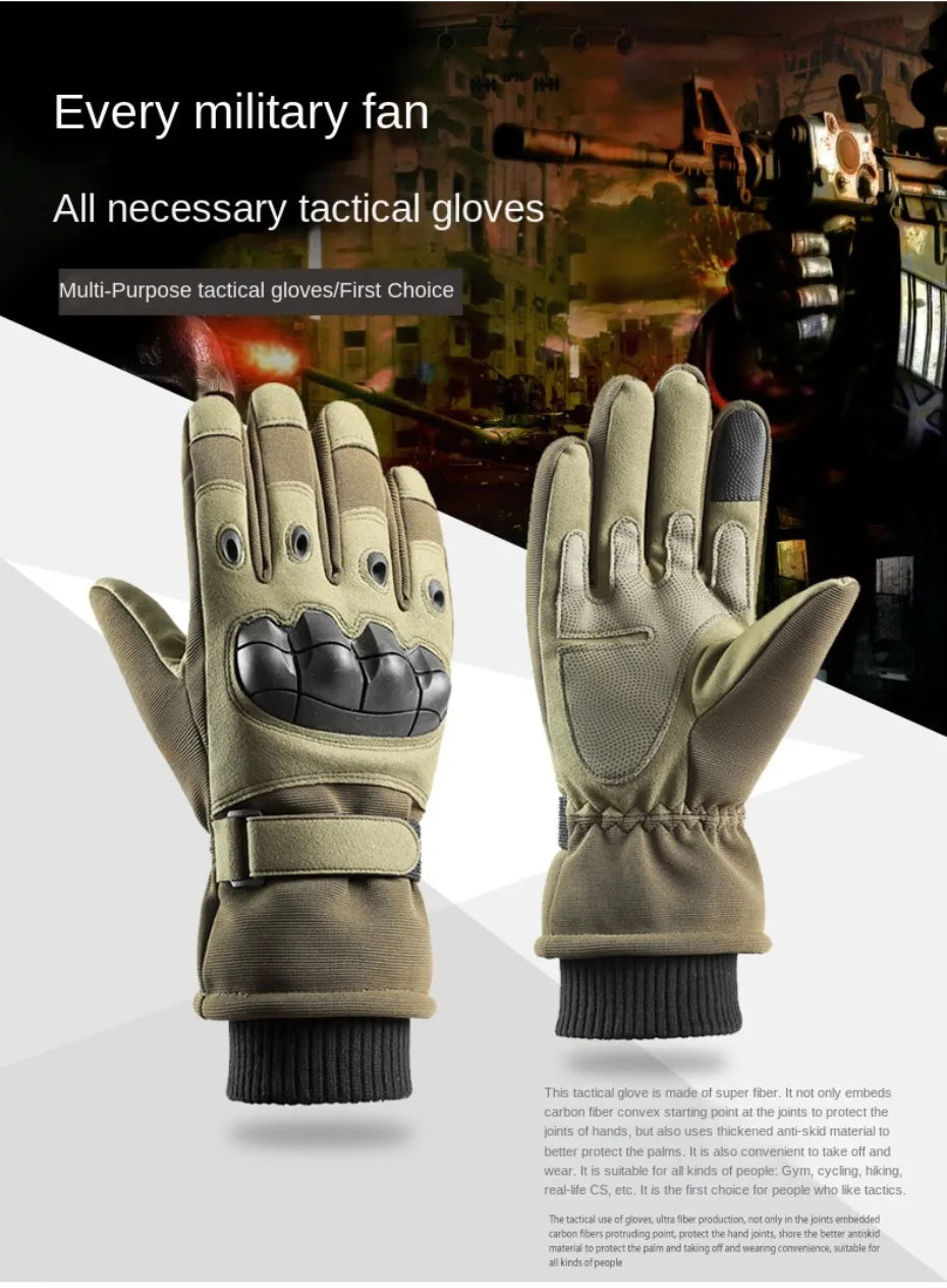 Winter tactical hunting full finger walking gloves, skiing protective sports gloves, riding gloves, motorcycle and mountaineerin