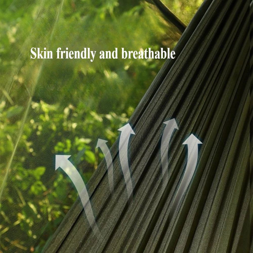 Camping Hammock Fully Automatic Quick Opening Mosquito Net Outdoor Camping Tent High Strength Parachute Fabric Hanging Bed Net