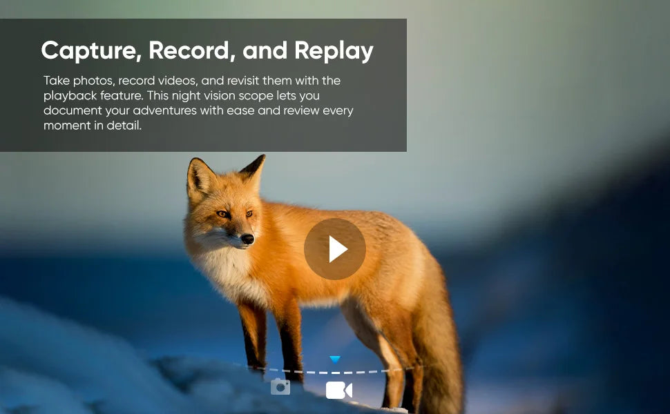 1920x1080 OLED Night Vision Scope for Hunting HD Photos Videos Clip on Night Vision Monocular Day Night Observation up to 300M