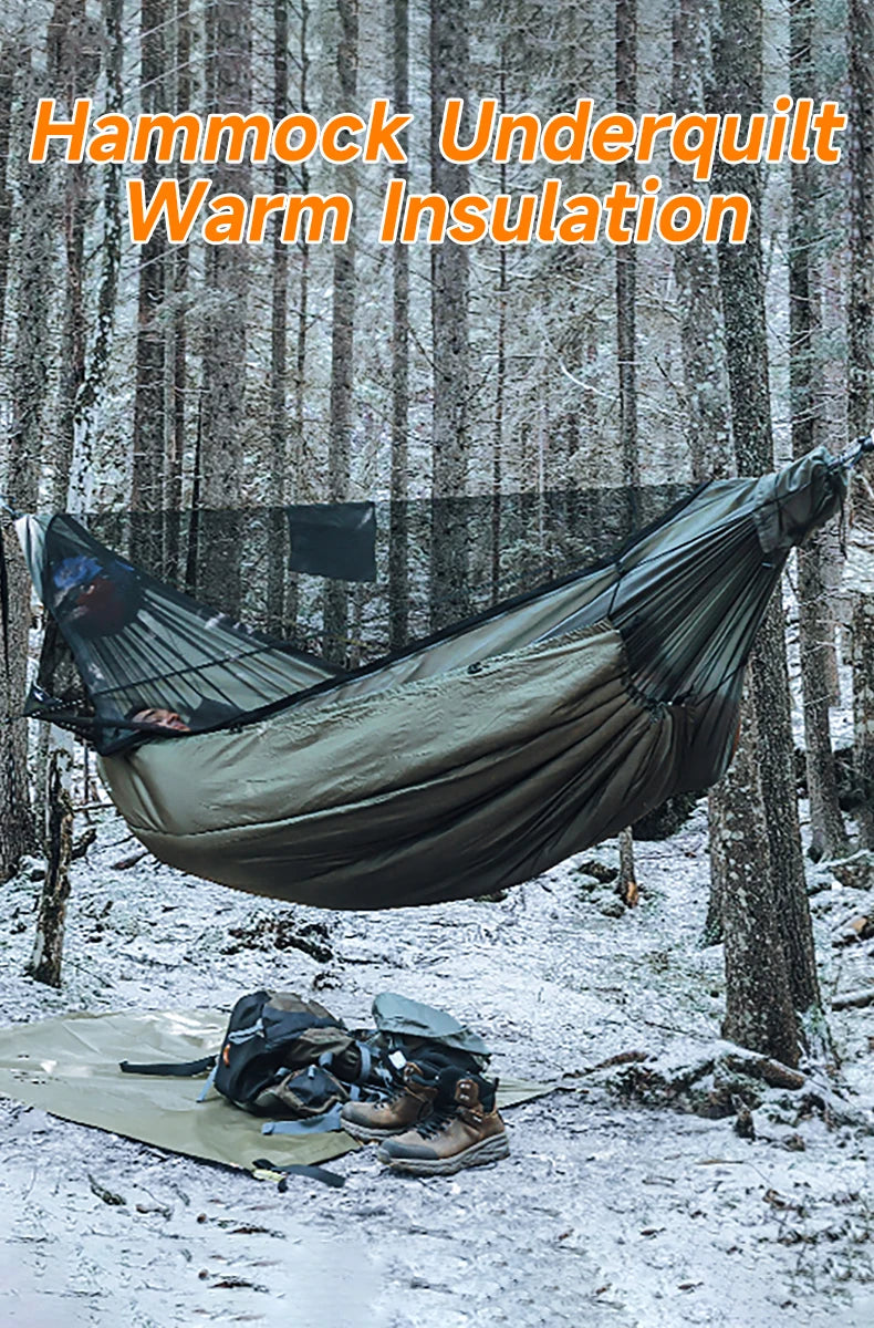 Hammock Underquilt for Camping Hammock, Warm Insulation Ultralight 4 Season Under Quilt for Hammocks,Hiking, Backpacking