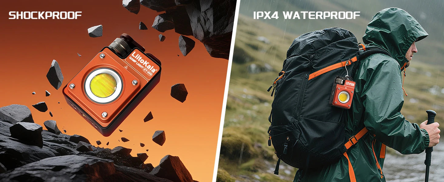 LiitoKala new keychain light 120-3500LM rechargeable flashlight multifunctional portable 3000mAh battery work light