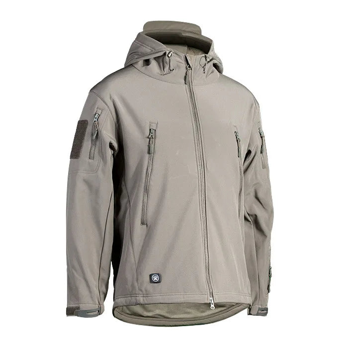 CAMO HOMME Sharkskin Soft-shell Camouflage Jacket Men Tactical Windproof Waterproof Jacket Men Army Combat Clothing Hooded Coats