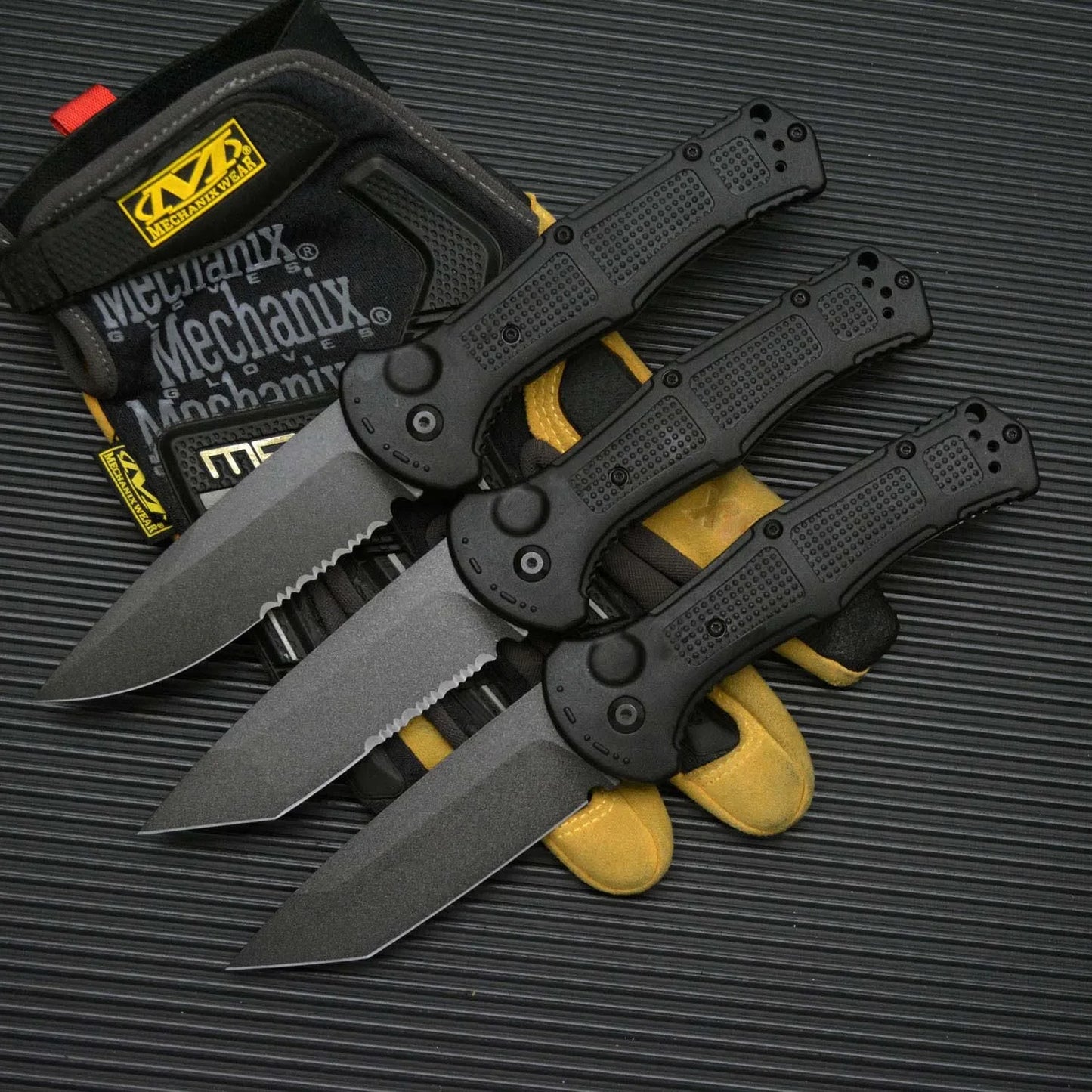 BM9070 Claymore Folding Knife D2 Blade Nylon Fiber Handle Fold Camping Outdoor Survival Utility EDC Pocket Knife Gift