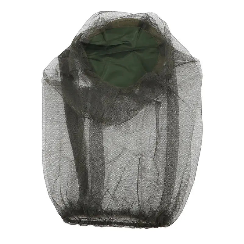 Mosquito Head Net Mesh, Bug Netting Hat Hood Against Fly Midge Gnat Insect Shield Protection Face Mask for Night Fishing
