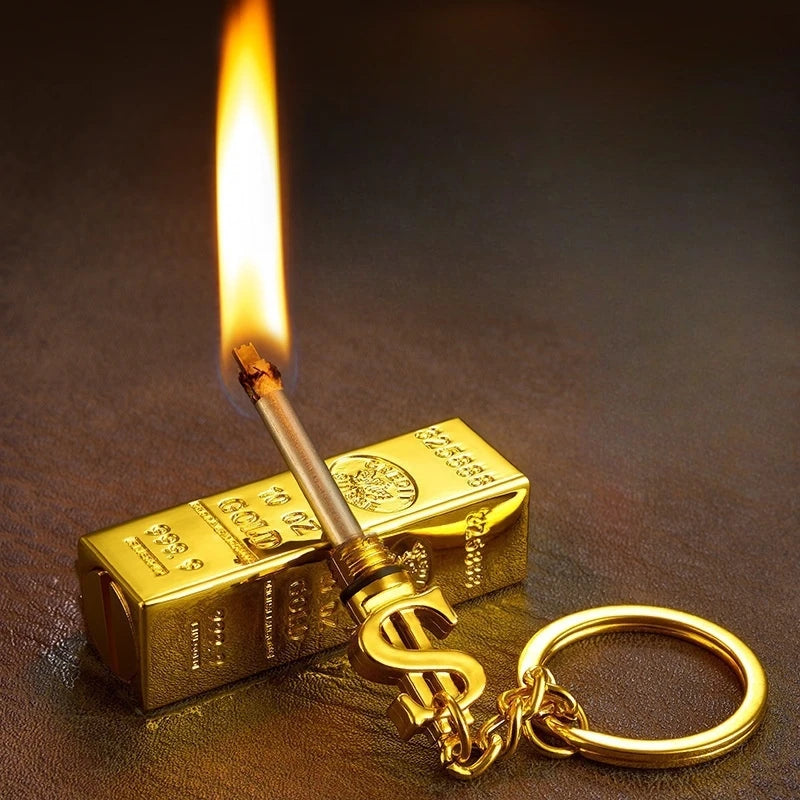 Match Lighter Creative Keychain Pendant Style Metal Waterproof Essential Outdoor Survival Igniter  Gadgets for Men