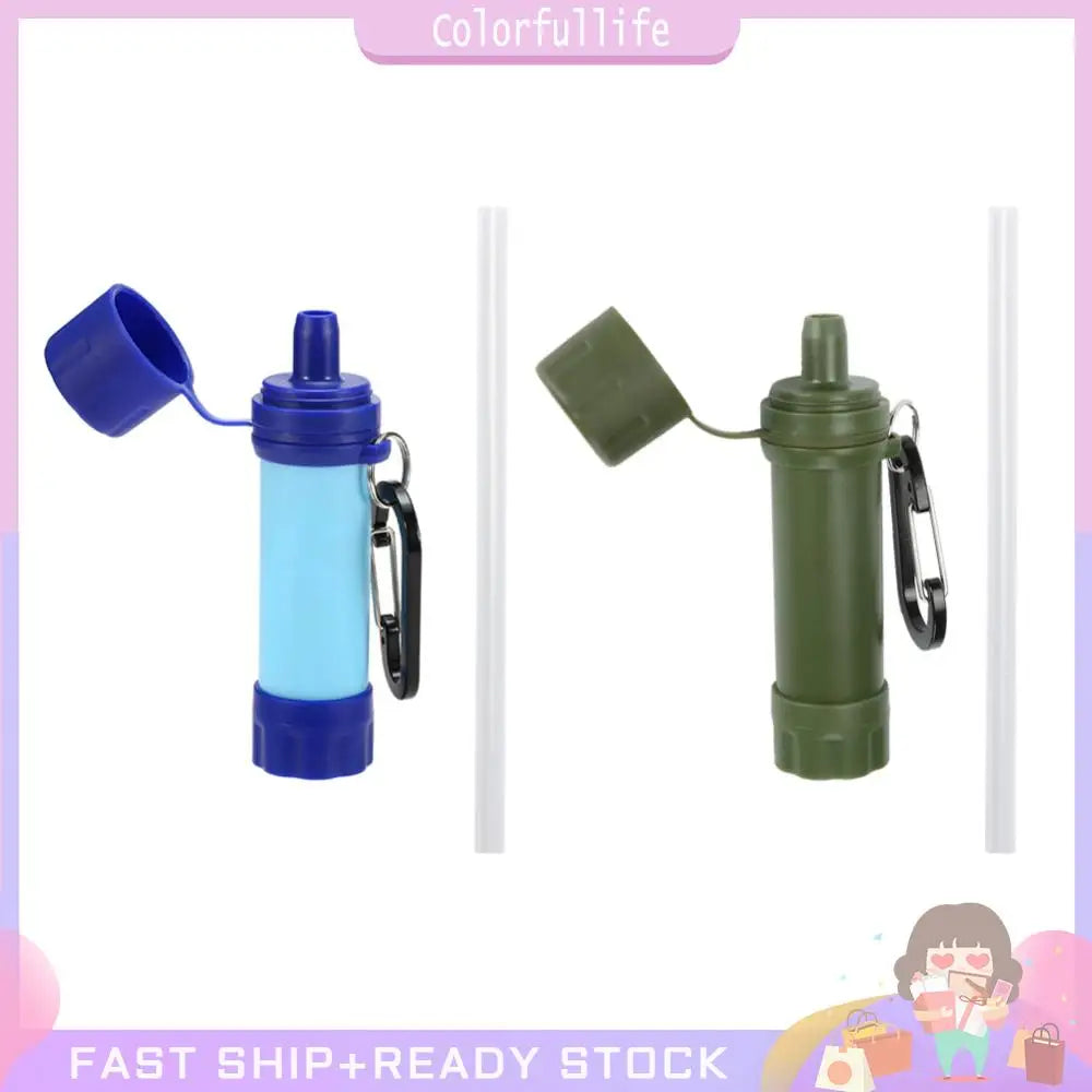 Personal Wild Life Emergency Water Filtering Tools Survival Water Purifier Straw for Outdoor Camping Hiking Hunting
