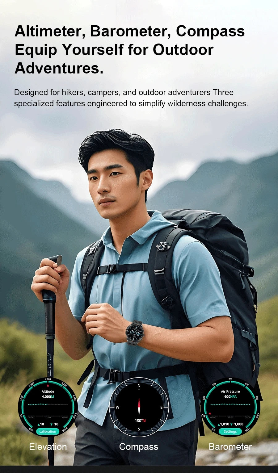 2025 New Military T-Rex 3 Ultra GPS Smart Watch 1000mAh Battery 10ATM Waterproof Compass Flashlight Sports trackr Smartwatch Men