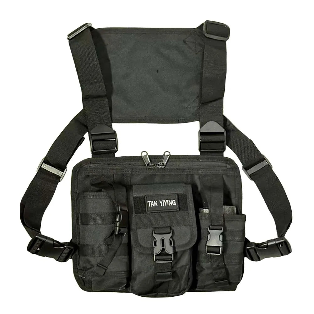Tactical Running Vest Pack, Multi-Functional Shoulder Bag, Photographer Equipment Storage Chest Bag, Outdoor Sports Gear