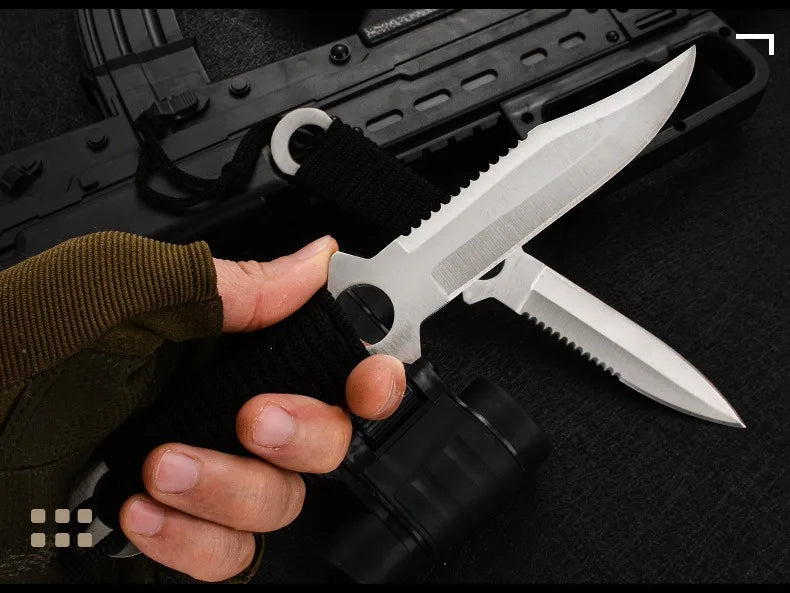 Field high hardness sharp tactical knife Outdoor knife Portable small straight knife Wilderness survival defense knife