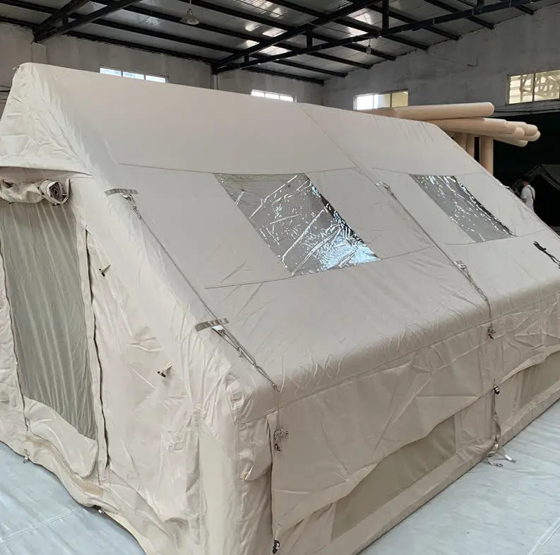 New Oxford Cloth 600D Khaki & Army Green Air-filled Tent for Professional Outdoor Camping Shelter Waterproof Durable Tents