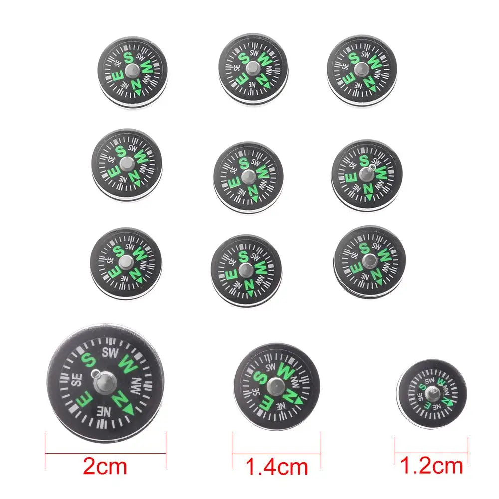 10pcs Mini Plastic North Navigation Survival Compasses Outdoora Accurate Compass Practical Guider Camping Hiking Tool