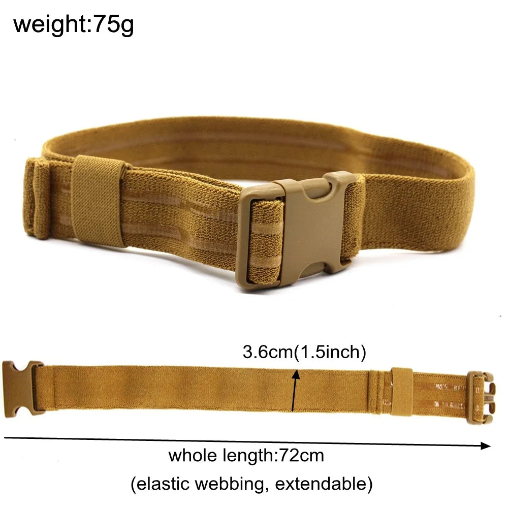 Tactical Elastic Anti-slip Thigh Belt Leg Strap Thigh Holster Bond Leg Hanger with Quick-Release Buckle Hunting Accessories Gear