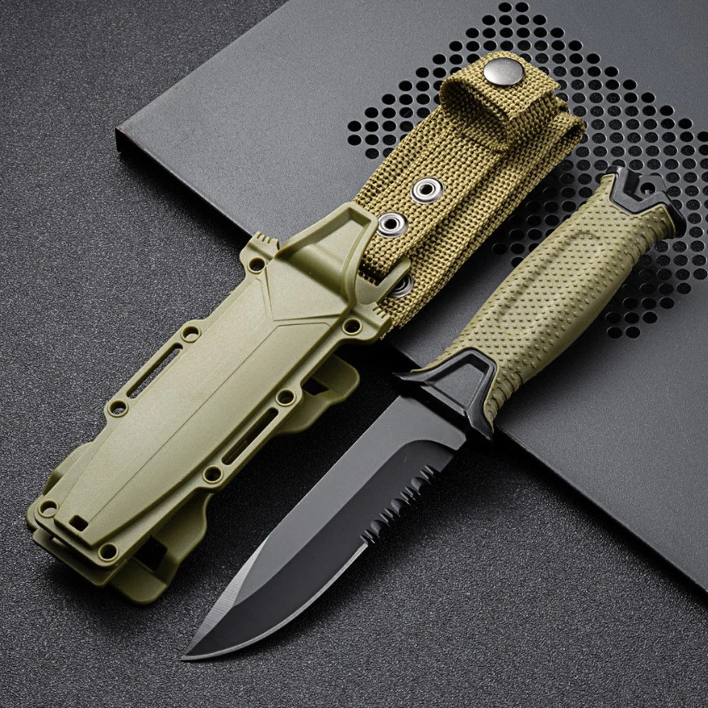 Fashion Stainless Steel Outdoor Survival Knife Portable Camping Pocket Knife Military Tactical Knives for Self Defense Hiking