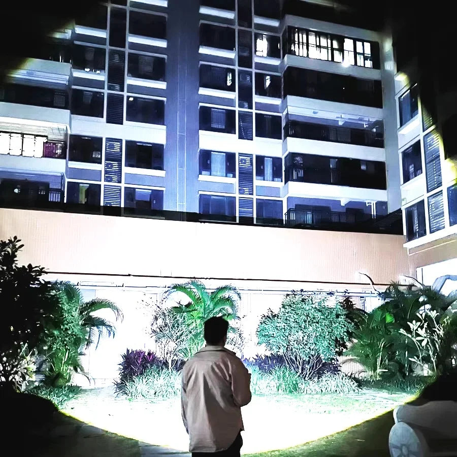 2025 NEW Ultra Bright LED Flashlight 85000000LM Strong Light Tactical Torch Rechargeable Portable Lamp Outdoor Camping Lantern