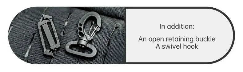 Tactical Multipurpose Triangle Quick Detachment Buckle Belt Quick Hanging Single Hook Survival Keychain EDC Quick Release Buckle