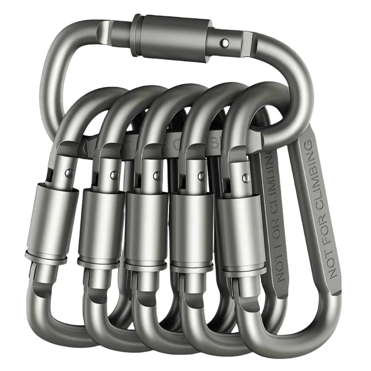2-6PCS Carabiner Set For Key Camping Survival EDC Outdoor Keychain Clip  Alloy Aluminum Tactical Caribiner Hook Karabiners