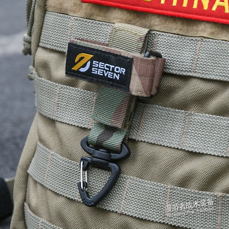 Tactical Clash Hook Hanging Carabiner Molle Webbing Clip Metal Olecranon Hook Cummerbund Belt Outdoor Hunting Vest Accessories