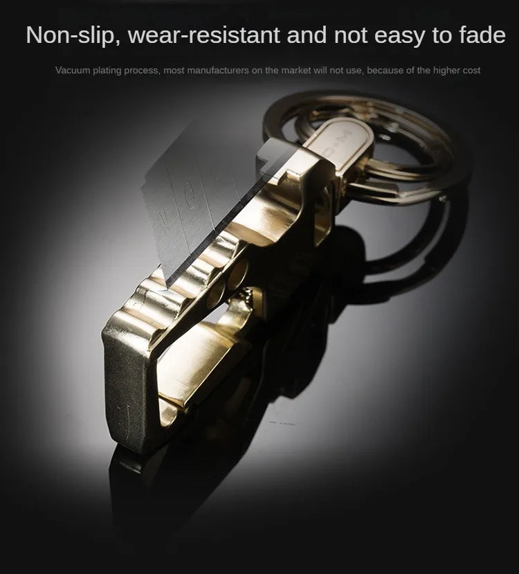 Multifunctional Men's key Chain Metal Waist Belt Clip Anti-lost Buckle Key ring Accessories Car keychain Bottle Opener Pendant
