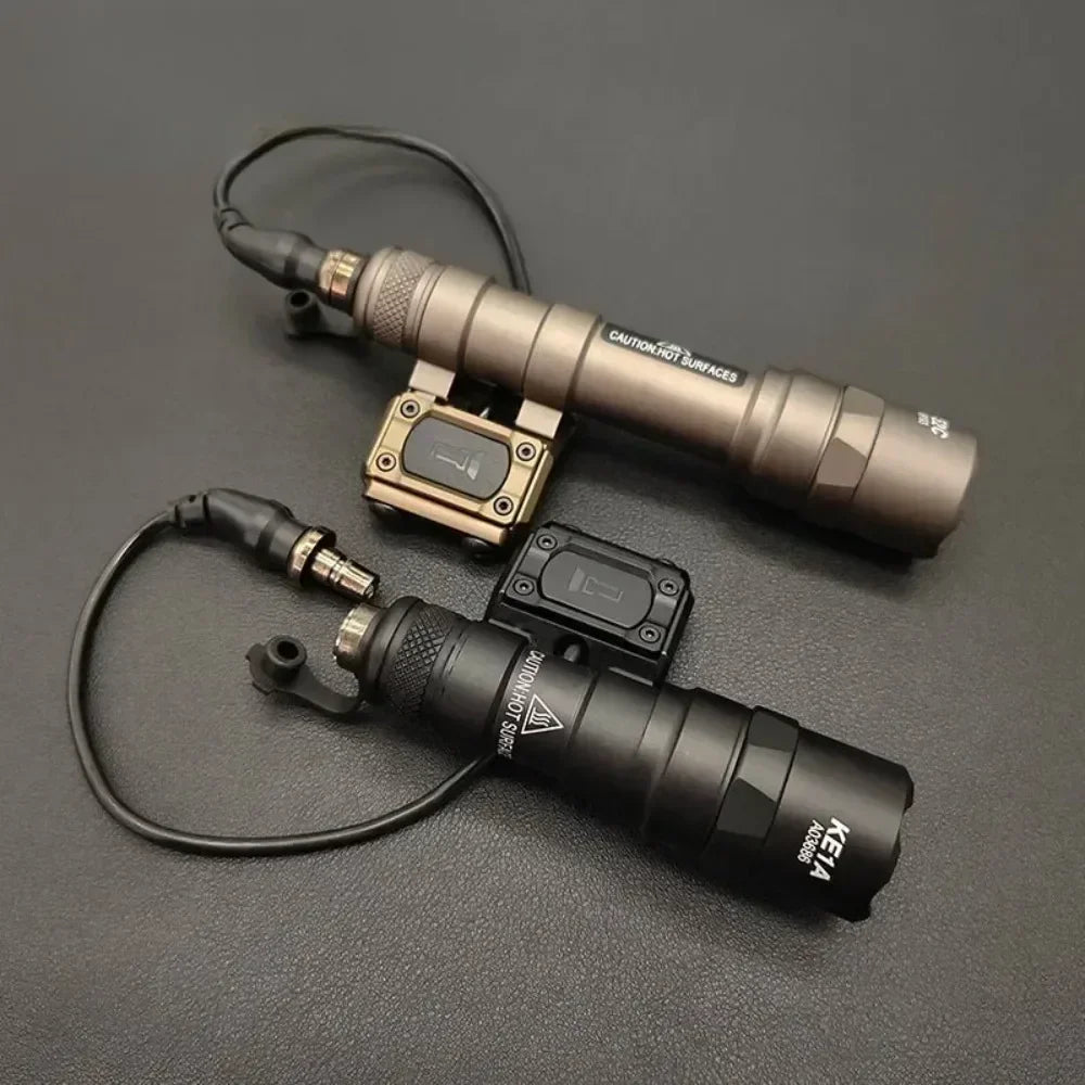 M300B M600B Tactical LED Strobe Flashlight Weapon Gun Light Fit MLOK 20MM Rail Scout Light with Switch for Outdoor Hunting