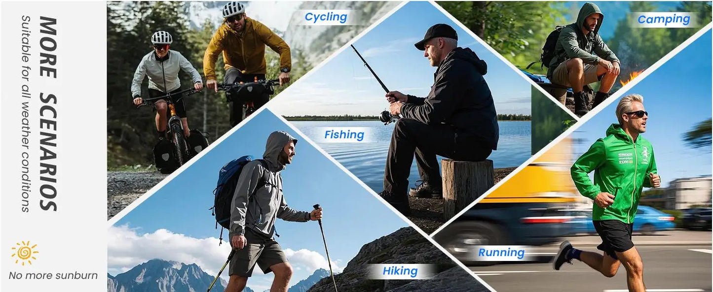 Big&Tall Outdoor Jacket Men Plus Size Fleece Lined Hooded Coat Waterproof Winter Man Parkas Loose Plus Size Coat Hiking Outwear