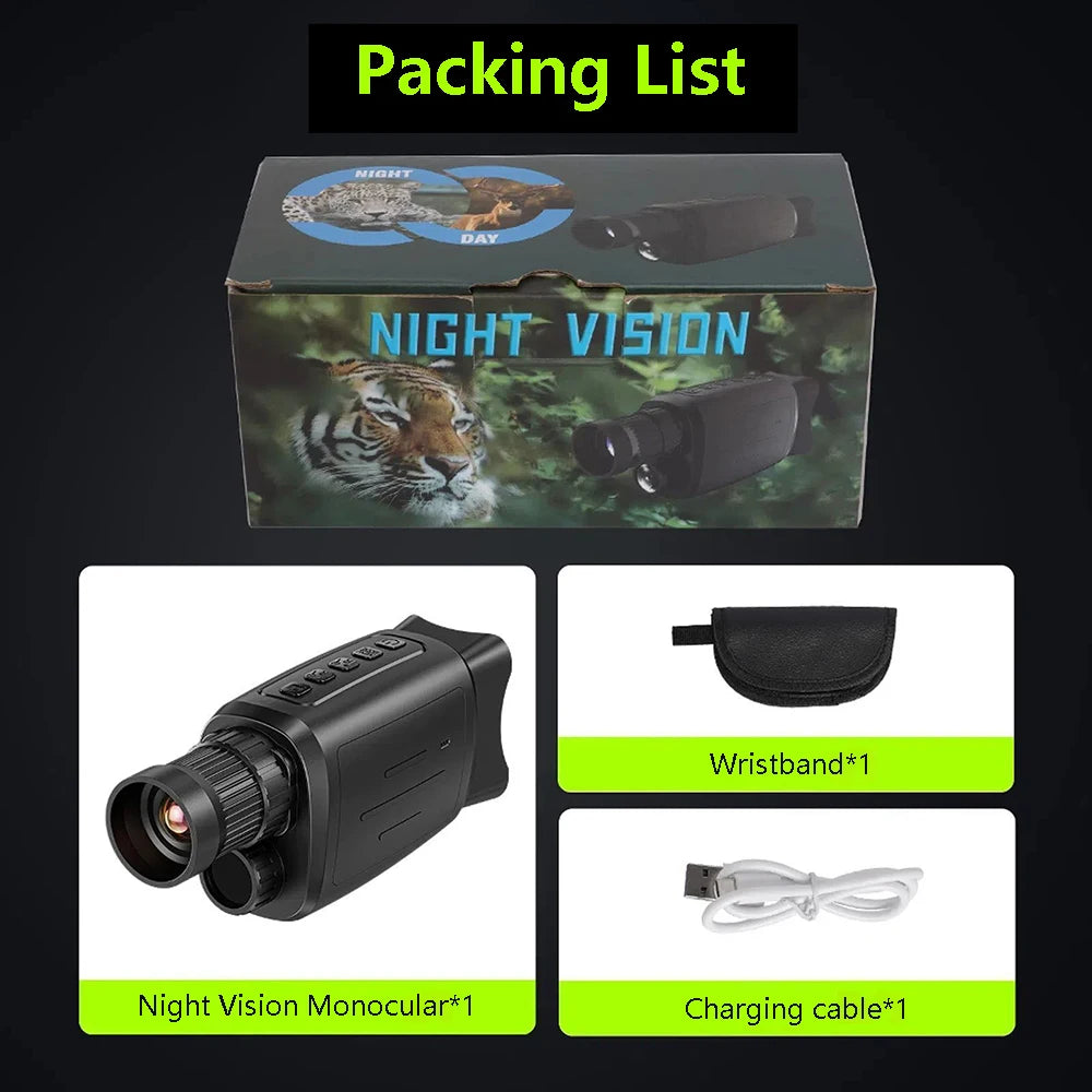 Monocular Night Vision Device 16X Digital Zoom 1080P HD Infrared Camera Hunting Telescope Outdoor Search Full Darkness 300m