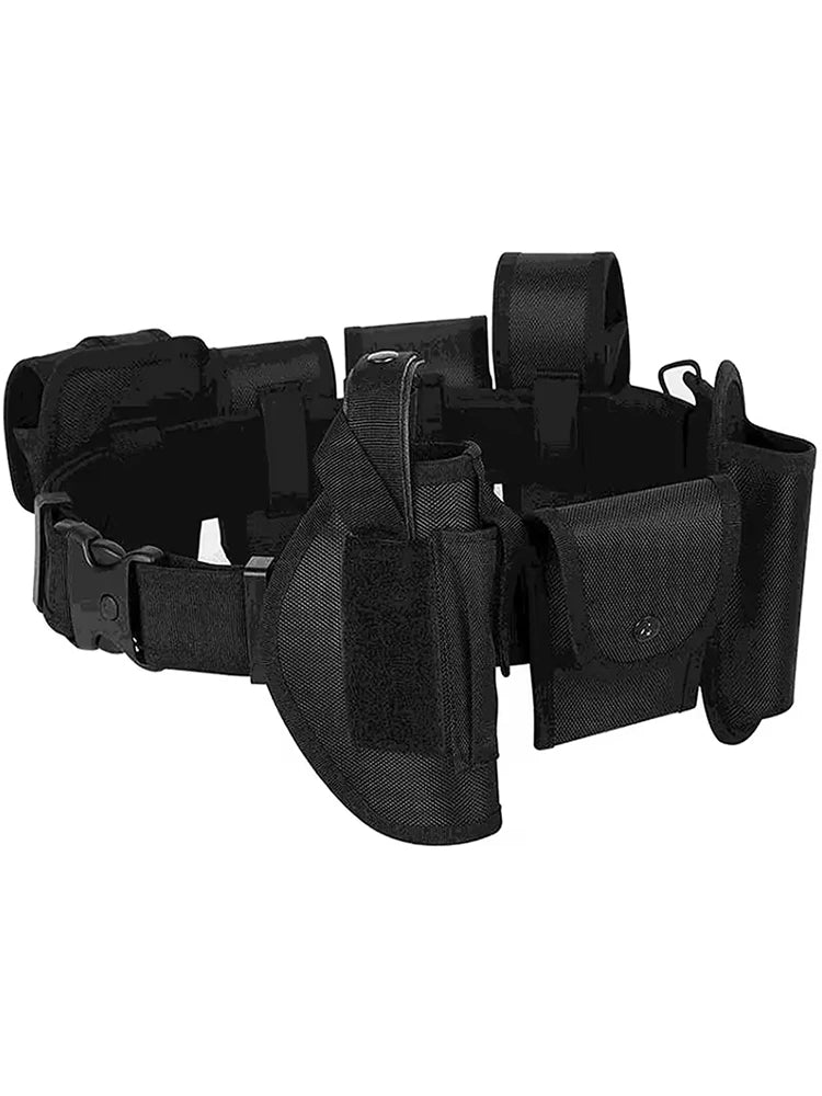 Tactical Waist Belt Training Duty Security Equipment Set Multifunctional Nylon Waterproof Waist Bag Ten Piece Set Accessories