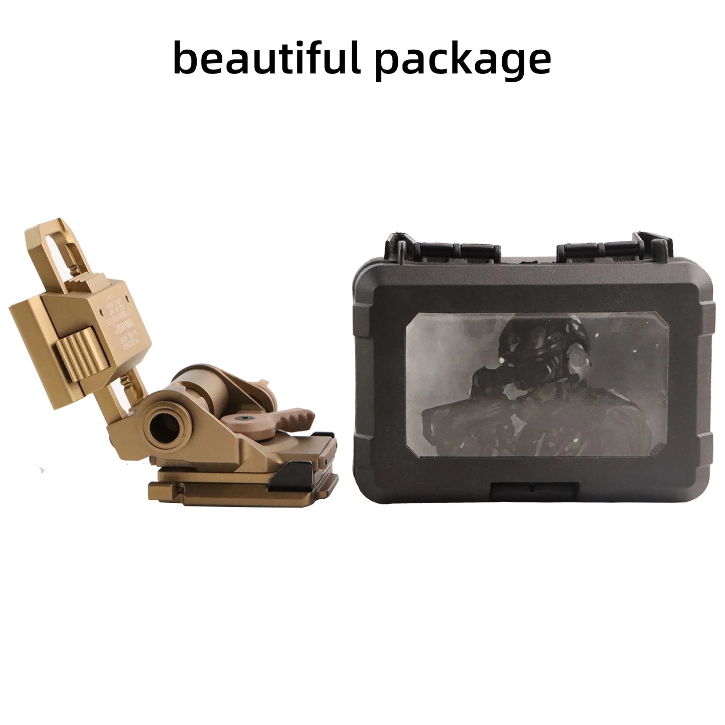 BOOIU Tactical Helmet Night Vision Mount for L4G24 PVS15/18 Metal Goggles Mount NVG Helmet Mount Helmet Combat Accessories