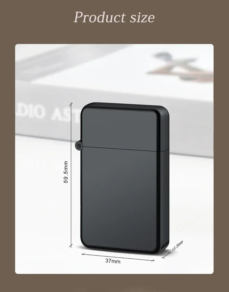 Windproof  Waterproof Metal Lighter Electroplated Dragon Embossed Pattern Red Fire Direct Cigar Lighter Men Smoke Accesoires