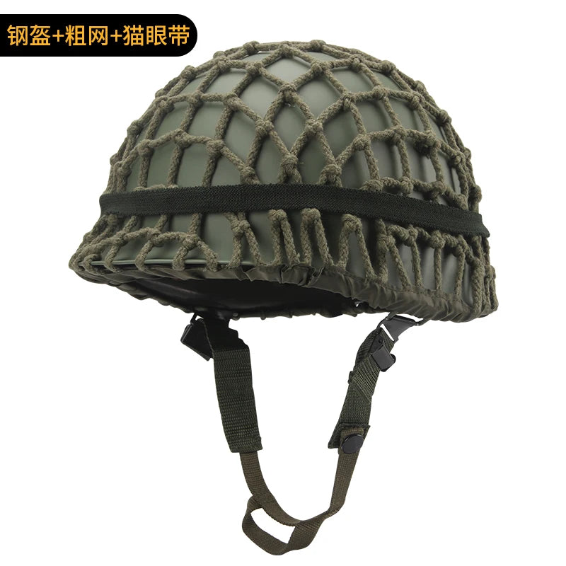 Tactical Battle Helmet Double Layer Anti-Lo Steel Helmet Field Brother Cany Heaear Film And TV Props Military Fan Gear