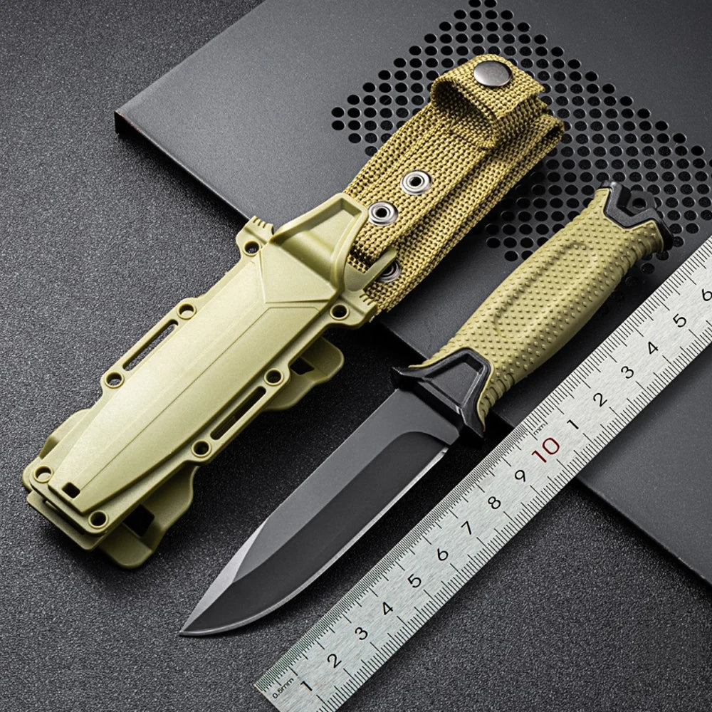 Fashion Stainless Steel Outdoor Survival Knife Portable Camping Pocket Knife Military Tactical Knives for Self Defense Hiking