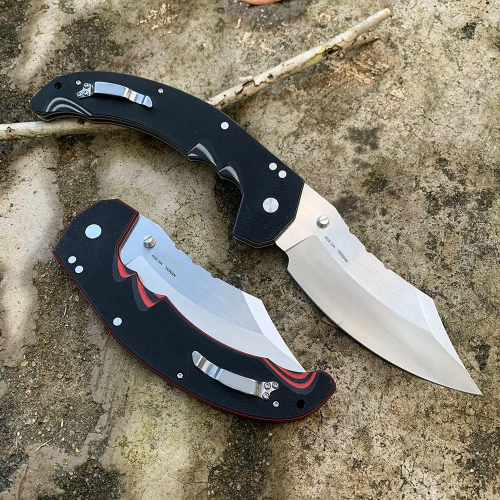 Mayhem Tactical Folding Knife Military Combat Hunting Knife AUS10A Blade Outdoor Portable Camping Survival Knives Jackknife