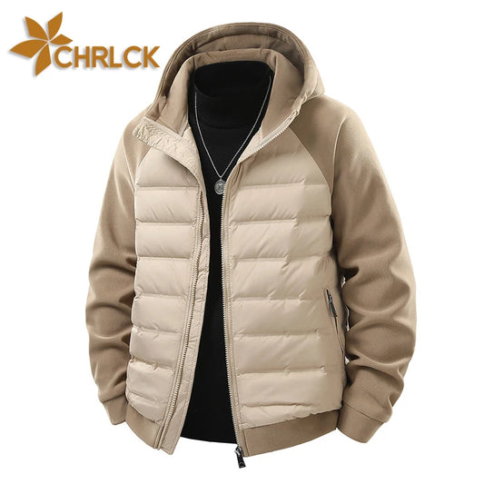 CHRLCK 90% Down Jackets Men Women Ultralight Hiking Camping Trekking Winter Coat Outdoor Windproof Warm Puffer Jacket Splicing