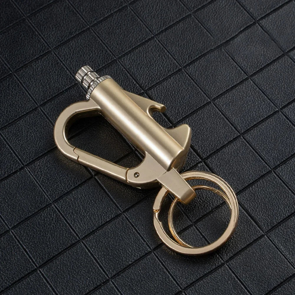 Permanent Match Lighter Keychain Outdoor Emergency Fire Starters Waterproof Cigarettes Flints Keyrings
