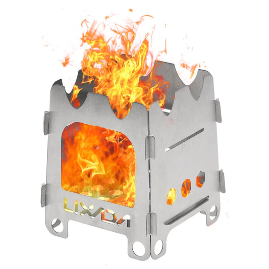 Titanium Outdoor Camping Stove Portable Ultralight Folding Wood Stove Pocket Stove Camping Fishing Hiking