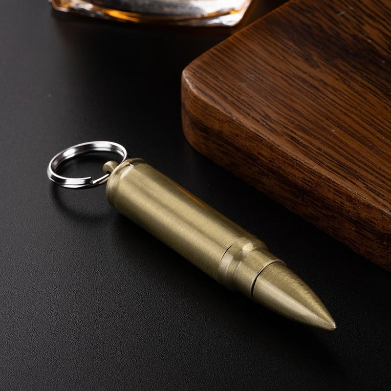 Match Lighter Creative Keychain Pendant Style Metal Waterproof Essential Outdoor Survival Igniter  Gadgets for Men