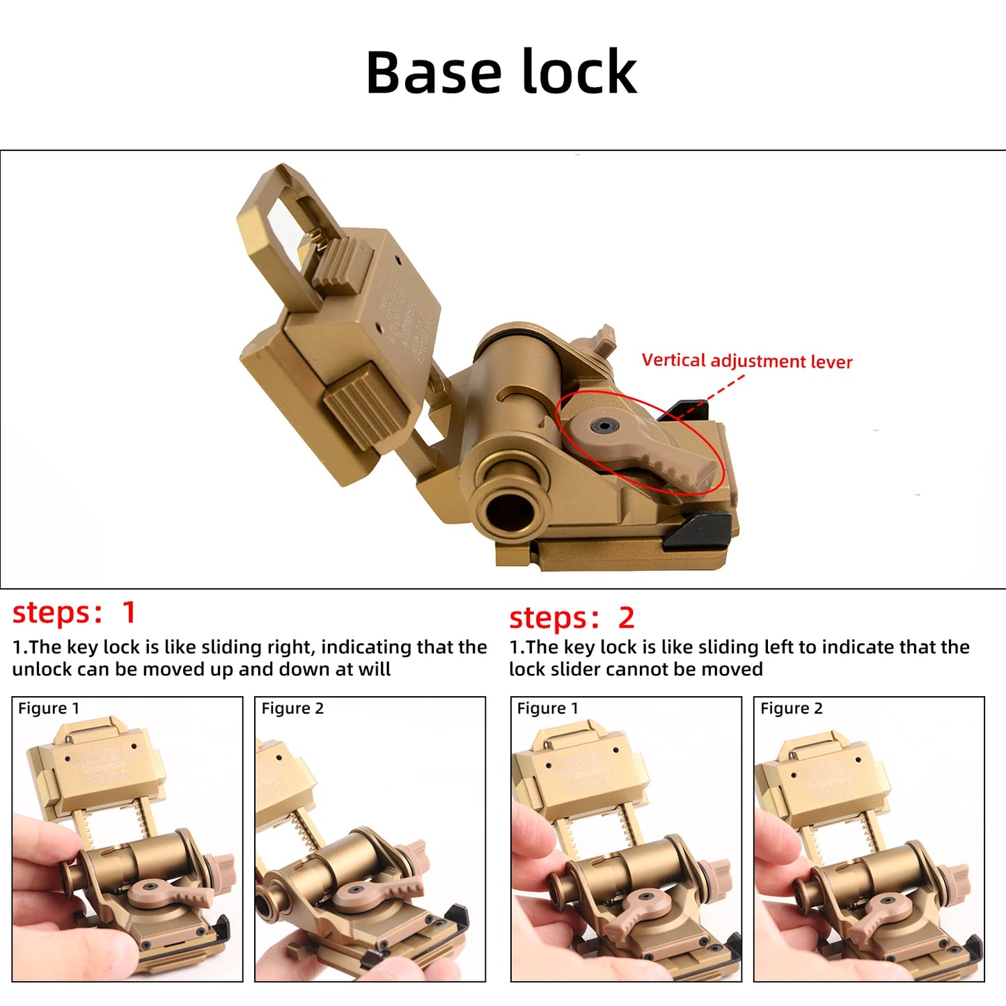 BOOIU Tactical Helmet Night Vision Mount for L4G24 PVS15/18 Metal Goggles Mount NVG Helmet Mount Helmet Combat Accessories