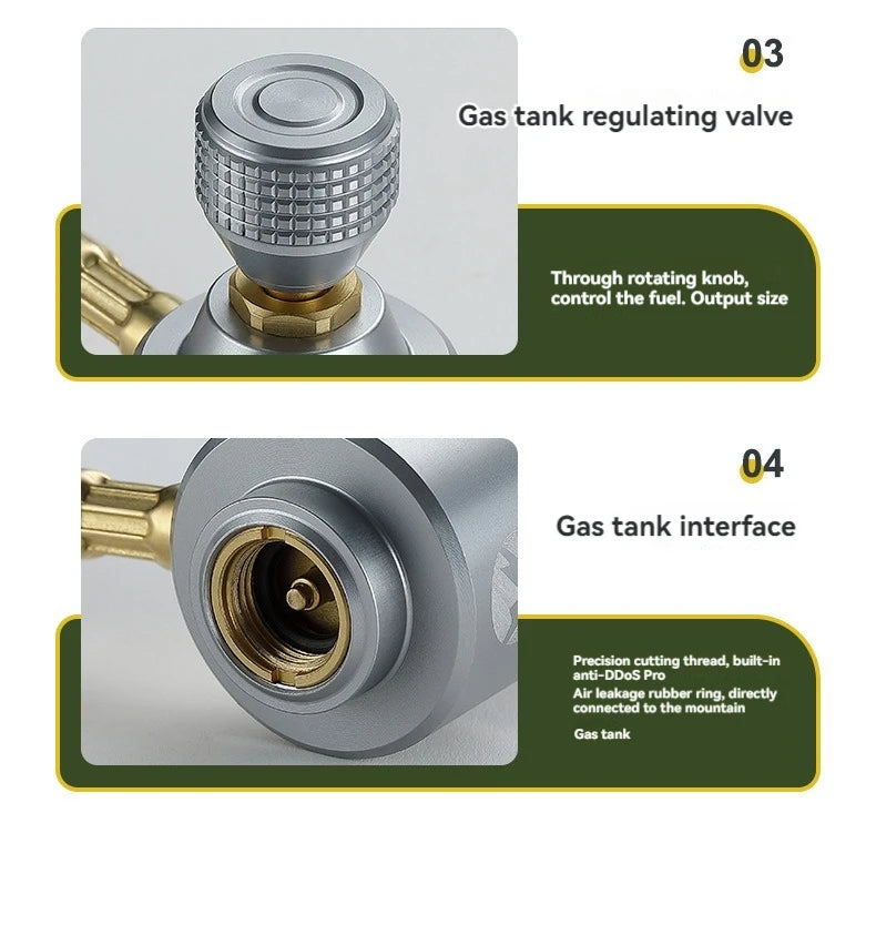 Outdoor Flame Gun Heating Gas Torch BBQ Grill Fire Starter Gas Igniter Isobutane Fire Gun Burner Camping Retractable Fire Torch