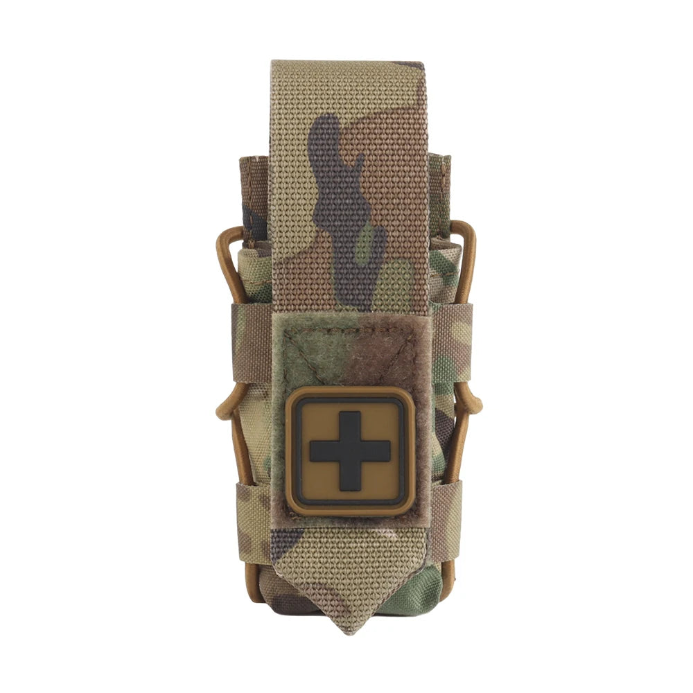 Tactical Tourniquet Pouch Versatile TQ Holder Quick Deploy Trauma Kit Storage Molle Clip Combat Belt Hunting Vest Accessories