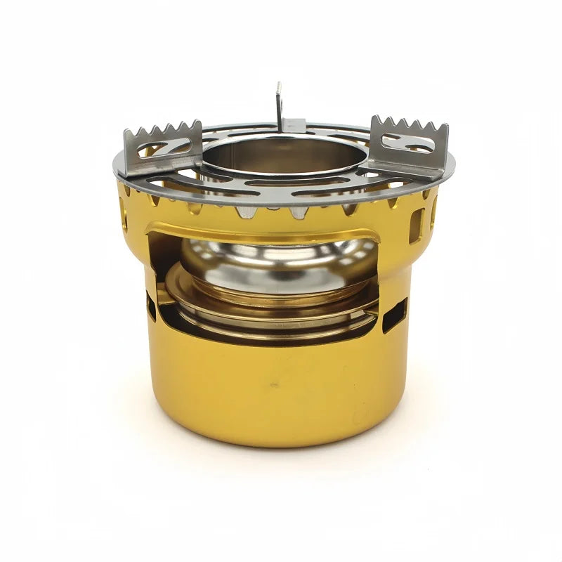Outdoor Portable Mini Alcohol Stove High-temperature Alcohol Stove Accessories Water Heating Stove Camp Cooking Supplies