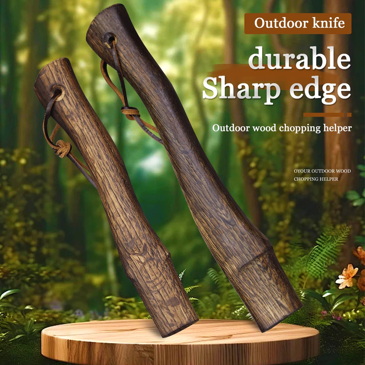 Aokaoka hatchet handle Short hatchet handle small hatchet handle Solid wood hatchet handle curved hatchet mini hatchet handle
