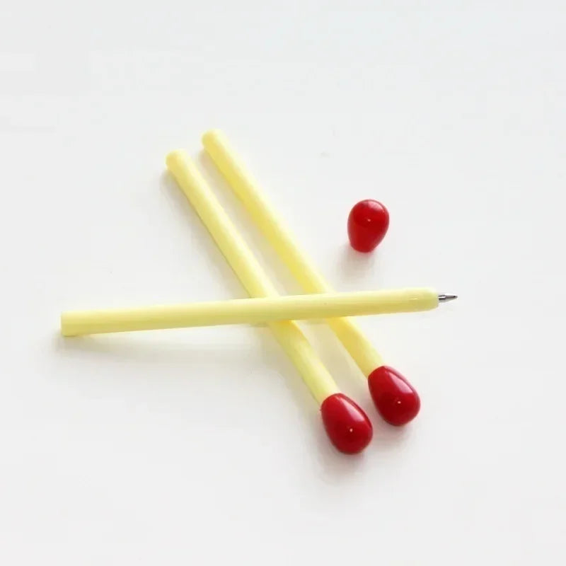 10 PCS/set Funny Match Shaped Ballpoint Pen Creative Matches Rollerball Pens Novelty Pens for Office School Supplies