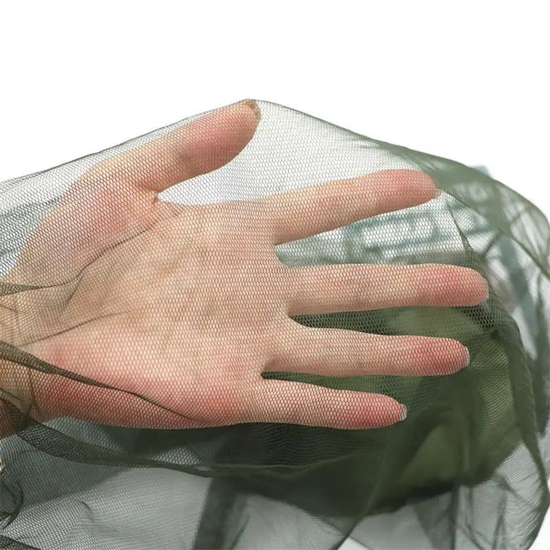 Mosquito Head Net Mesh, Bug Netting Hat Hood Against Fly Midge Gnat Insect Shield Protection Face Mask for Night Fishing