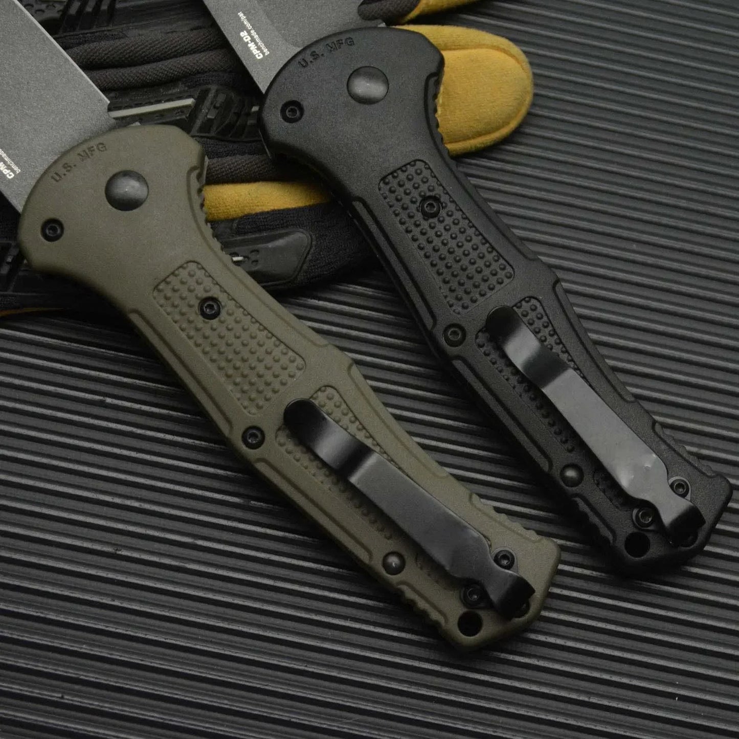 BM9070 Claymore Folding Knife D2 Blade Nylon Fiber Handle Fold Camping Outdoor Survival Utility EDC Pocket Knife Gift