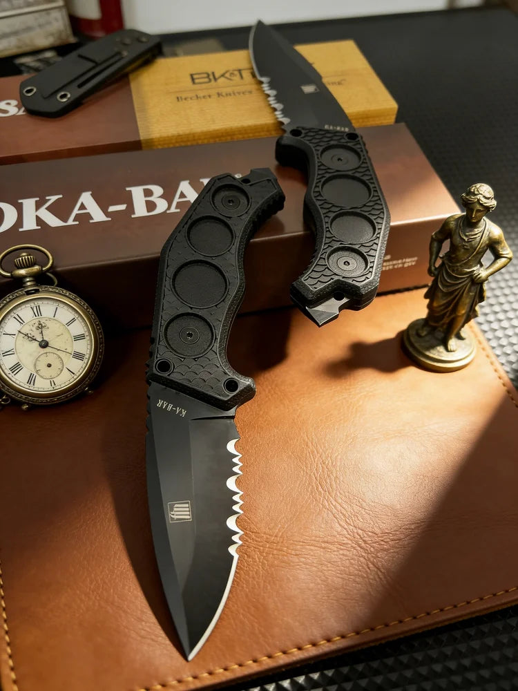 KA5557- Field tactical small straight knife, camping adventure knife, mountain climbing and fishing rescue tool, Fruit knife