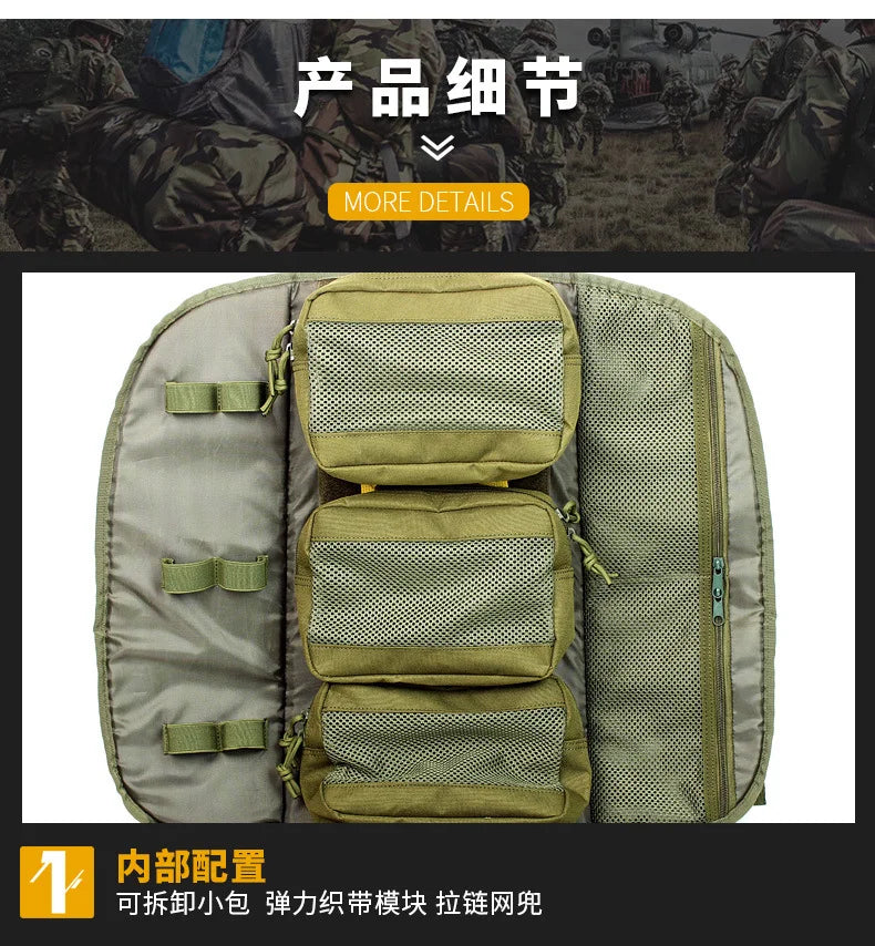 Tactical Medical Backpack MOLLE First Aid Rescue Pack with Removable Internal Organizer for Outdoor Emergency Hiking Camping