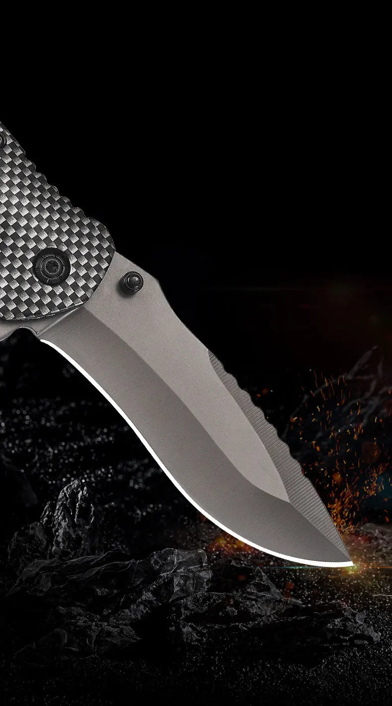 Folding knife high hardness multifunctional fruit knife outdoor portable camping tools folding knife self-defense pocket knife
